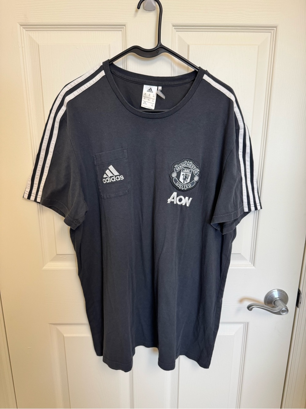 Adidas Manchester United Training Jersey Size 2XL Climacool Embroidered Logo